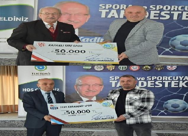 Büyükşehir Belediyesi BAL ve Süper Amatör Kulüplerine Nakdi Yardım Yaptı