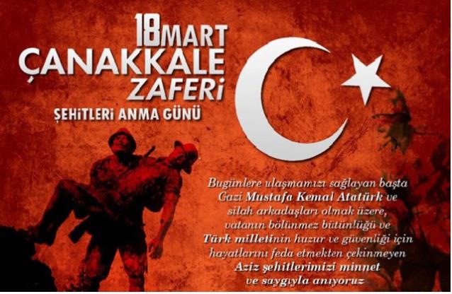  Çanakkale Zaferi'nin 104. yılında bu büyük zafere imza atan başta Gazi Mustafa Kemal Atatürk ve silah arkadaşlarını minnetle anıyoruz