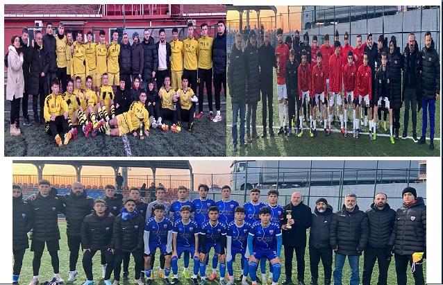 U 18 Ligi Şampiyonları Kupalarını Aldı 