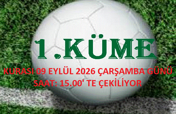 1.Amatör Küme Ligi Kurası Çekiliyor